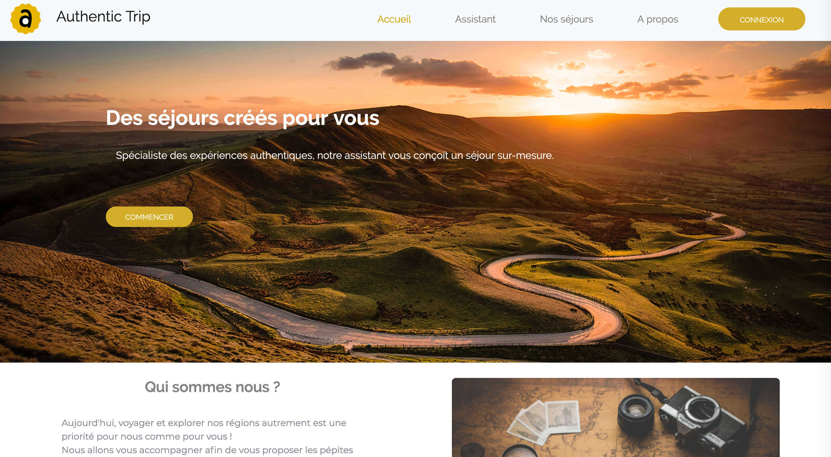 Projet Authentic Trip Wild code school Bordeaux